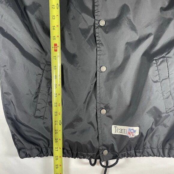 Vintage 90s Las Vegas Raiders NFL Windbreaker – Team NFL – Black Coach Jacket - Picture 15 of 15